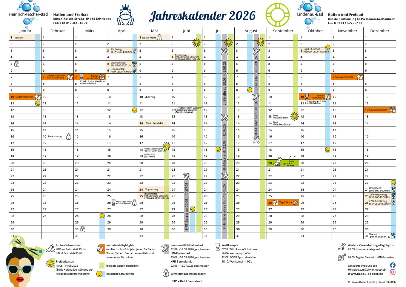 Jahreskalender 2026